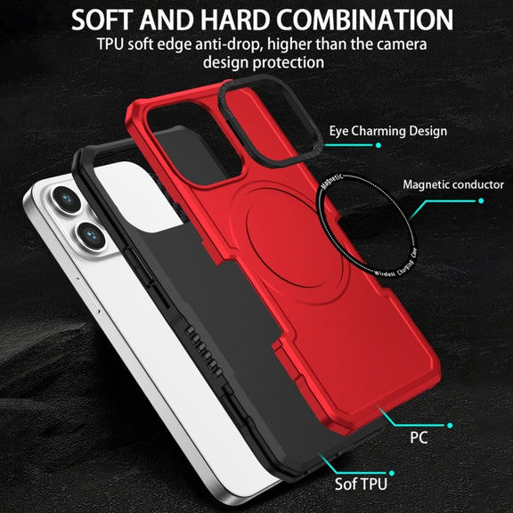 For Samsung Galaxy Note20 Ultra MagSafe Shockproof Armor Phone Case(Red)