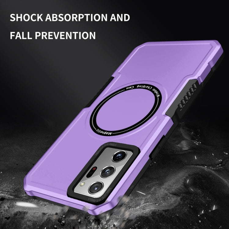 For Samsung Galaxy Note20 Ultra MagSafe Shockproof Armor Phone Case(Purple) - free shipping - PMC TechLife - Order now!