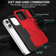 For Samsung Galaxy S21 5G MagSafe Shockproof Armor Phone Case(Red)