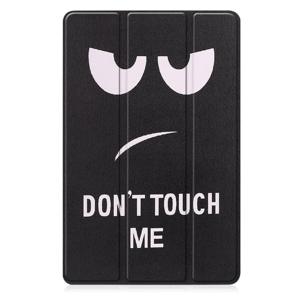 For Lenovo Tab P11 Gen 2 Custer Painted 3-Fold Holder Leather Smart Tablet Case(Big Eye Me)