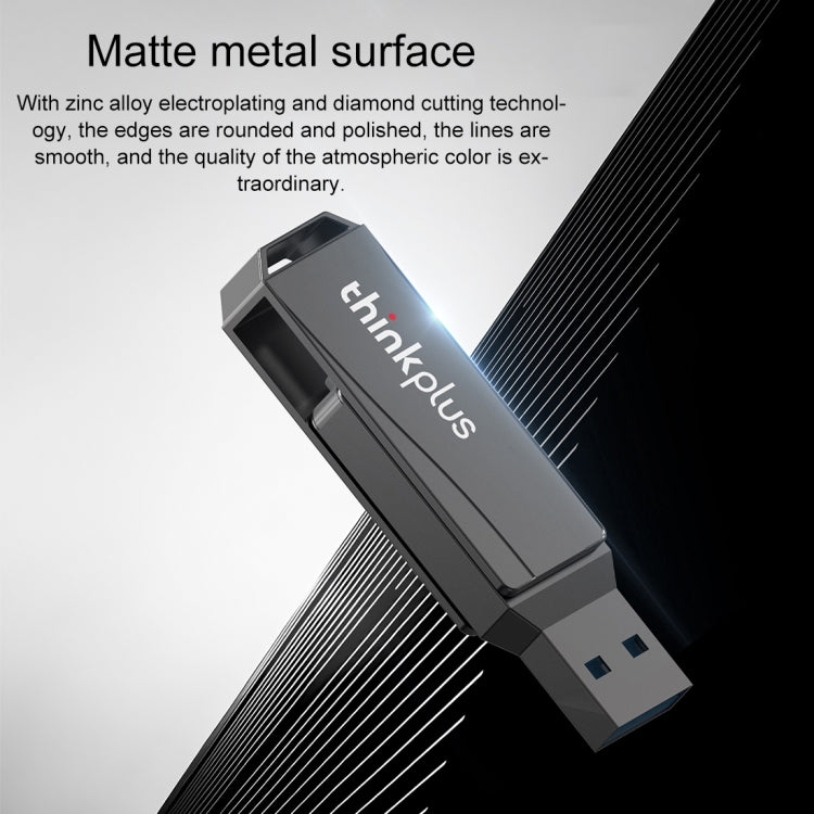 Lenovo Thinkplus MU252 USB 3.1 + USB-C / Type-C Flash Drive, Memory:256GB(Black) - free shipping - PMC Jewellery - Order now!
