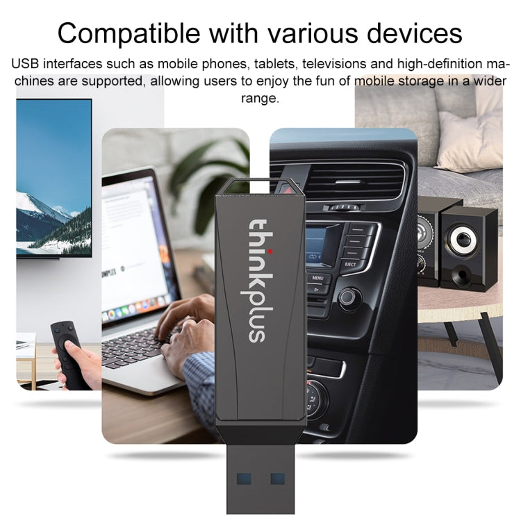 Lenovo Thinkplus MU252 USB 3.1 + USB-C / Type-C Flash Drive, Memory:256GB(Black) - free shipping - PMC Jewellery - Order now!