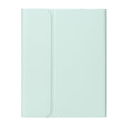 For iPad 10th Gen 10.9 2022 SA-10C Bluetooth Touch Keyboard Leather Tablet Case with Pen Slot(Light Green)