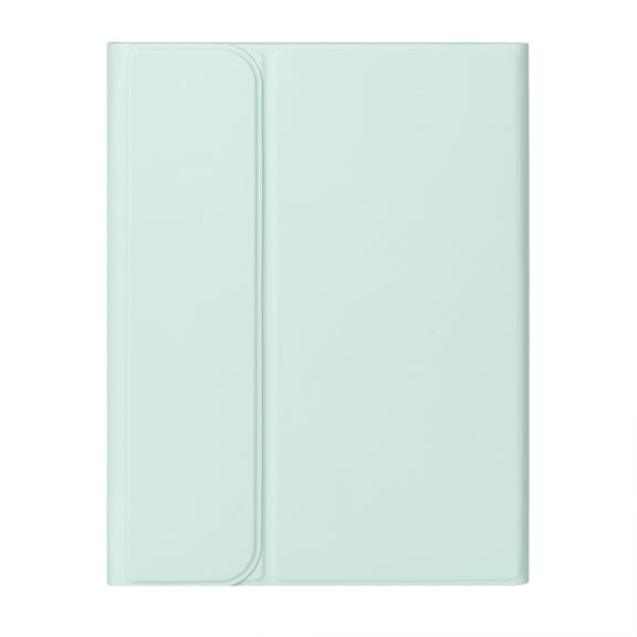 For iPad 10th Gen 10.9 2022 SA-10C Bluetooth Touch Keyboard Leather Tablet Case with Pen Slot(Light Green)