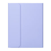 For iPad 10th Gen 10.9 2022 SA-10C Bluetooth Touch Keyboard Leather Tablet Case with Pen Slot(Purple)