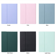 For iPad 10th Gen 10.9 2022 SA-10C Bluetooth Touch Keyboard Leather Tablet Case with Pen Slot(Pink)