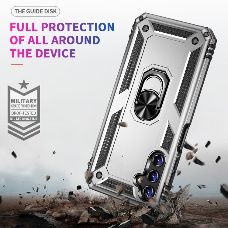 For Samsung Galaxy A14 5G Shockproof TPU + PC Phone Case(Silver) - Galaxy Phone Cases by PMC TechLife | Online Shopping South Africa | PMC TechLife | Buy Now Pay Later Mobicred