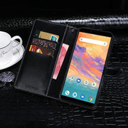 For UMIDIGI A3S(With Fingerprint Hole) idewei Crocodile Texture Horizontal Flip Leather Case with Holder & Card Slots & Wallet(Dark Blue)