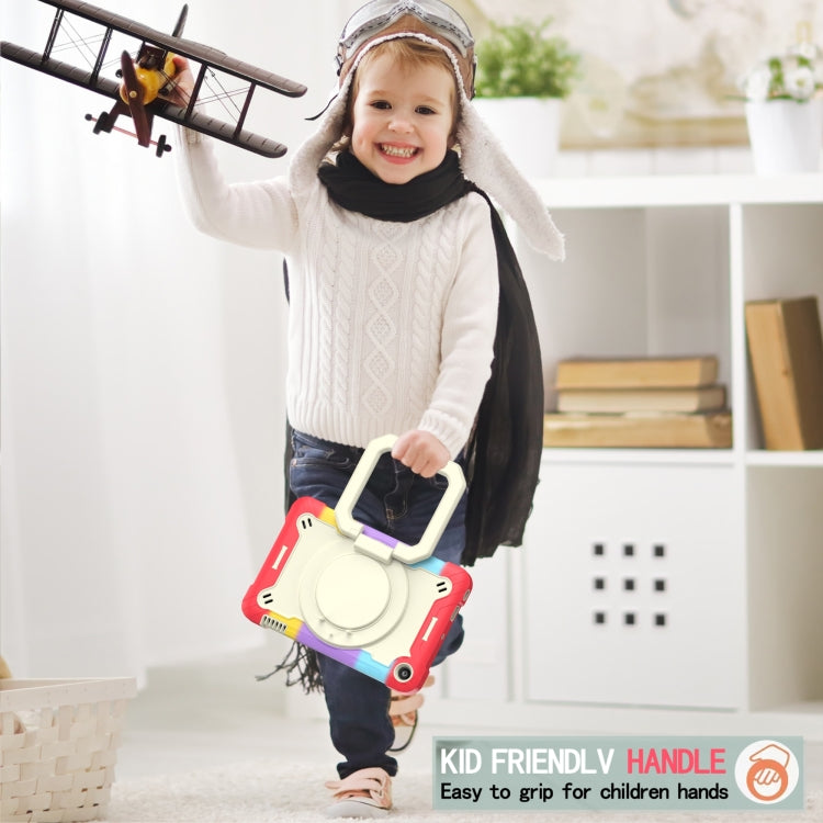 For Amazon Kindle Fire 7 2022 Silicone + PC Bracelet Holder Tablet Case(Bright Red) - Amazon by PMC TechLife | Online Shopping South Africa | PMC TechLife | Buy Now Pay Later Mobicred