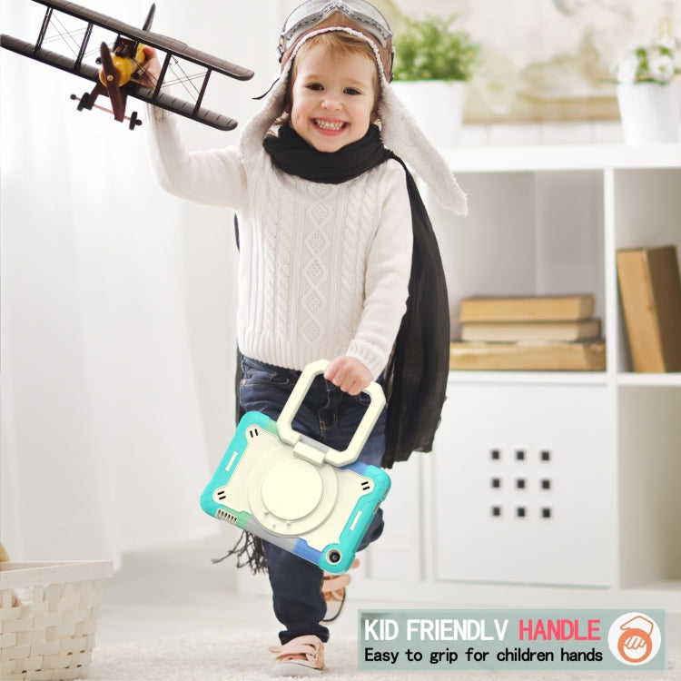 For Amazon Kindle Fire 7 2022 Silicone + PC Bracelet Holder Tablet Case(Bright Green) - Amazon by PMC TechLife | Online Shopping South Africa | PMC TechLife | Buy Now Pay Later Mobicred