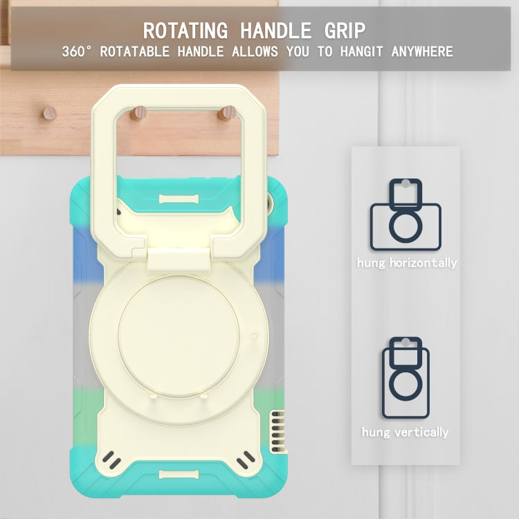 For Amazon Kindle Fire 7 2022 Silicone + PC Bracelet Holder Tablet Case(Bright Green) - Amazon by PMC TechLife | Online Shopping South Africa | PMC TechLife | Buy Now Pay Later Mobicred