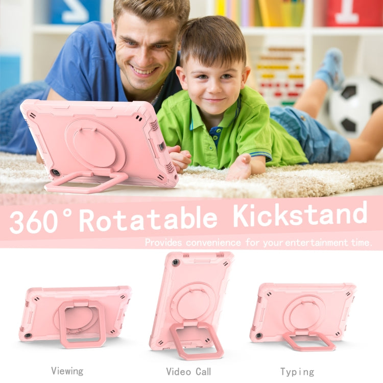 For Lenovo Tab M10 Plus 10.6 3rd Gen 2022 Silicone + PC Bracelet Holder Tablet Case(Rose Gold) - Lenovo by PMC TechLife | Online Shopping South Africa | PMC TechLife | Buy Now Pay Later Mobicred