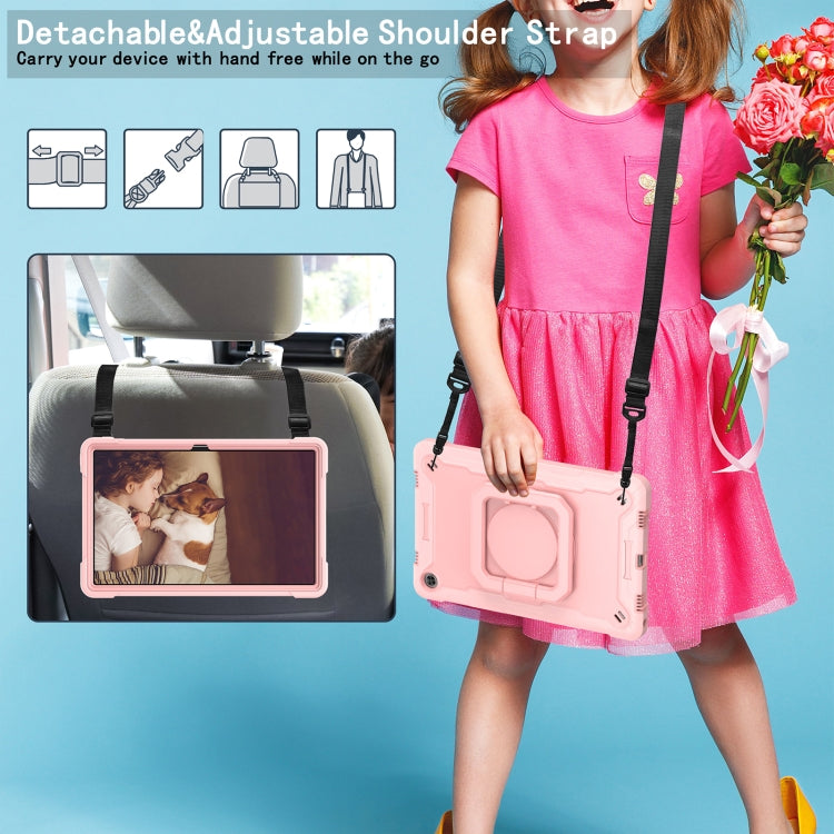 For Lenovo Tab M10 Plus 10.6 3rd Gen 2022 Silicone + PC Bracelet Holder Tablet Case(Rose Gold) - Lenovo by PMC TechLife | Online Shopping South Africa | PMC TechLife | Buy Now Pay Later Mobicred