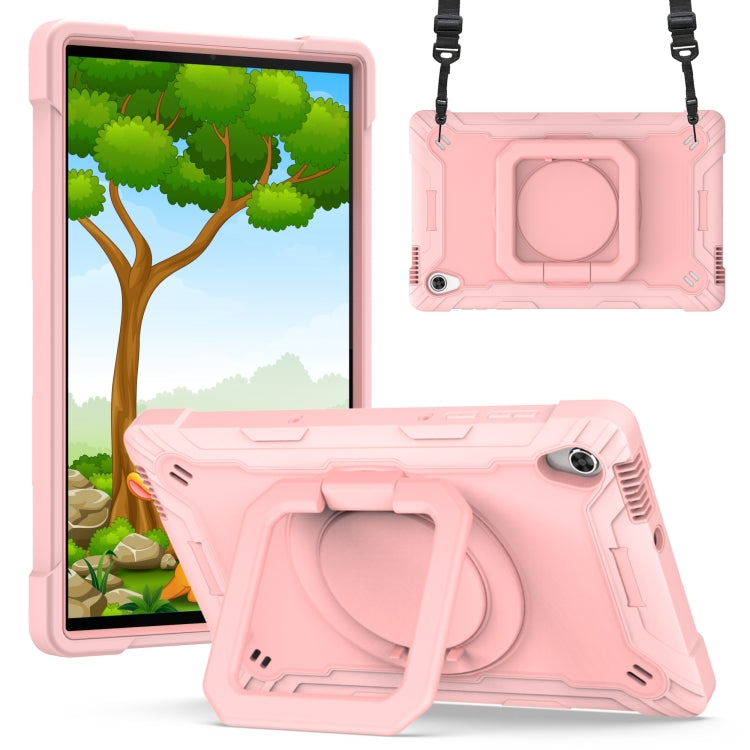For Lenovo Tab M10 HD 2nd Gen Silicone + PC Bracelet Holder Tablet Case(Rose Gold) - Lenovo by PMC TechLife | Online Shopping South Africa | PMC TechLife | Buy Now Pay Later Mobicred