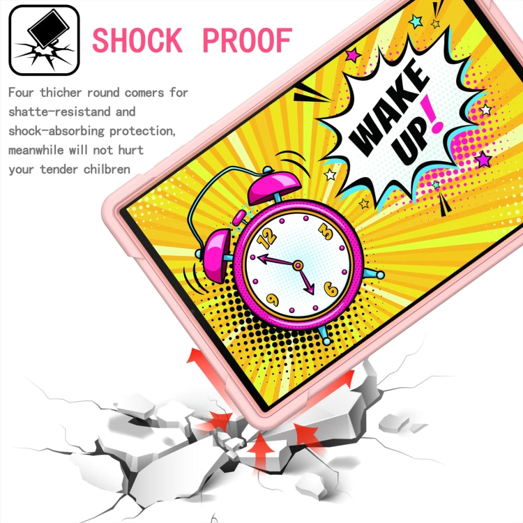 For Lenovo Tab M10 HD 2nd Gen Silicone + PC Bracelet Holder Tablet Case(Rose Gold) - Lenovo by PMC TechLife | Online Shopping South Africa | PMC TechLife | Buy Now Pay Later Mobicred