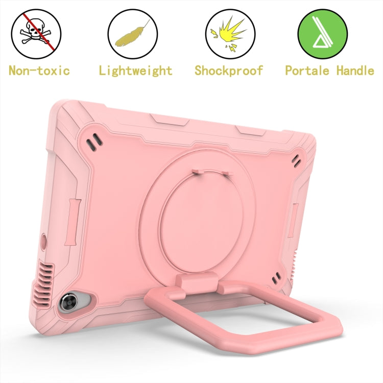 For Lenovo Tab M10 HD 2nd Gen Silicone + PC Bracelet Holder Tablet Case(Rose Gold) - Lenovo by PMC TechLife | Online Shopping South Africa | PMC TechLife | Buy Now Pay Later Mobicred