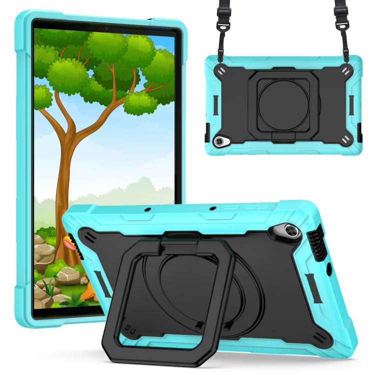 For Lenovo Tab M10 HD 2nd Gen Silicone + PC Bracelet Holder Tablet Case(Mint Green + Black) - Lenovo by PMC TechLife | Online Shopping South Africa | PMC TechLife | Buy Now Pay Later Mobicred