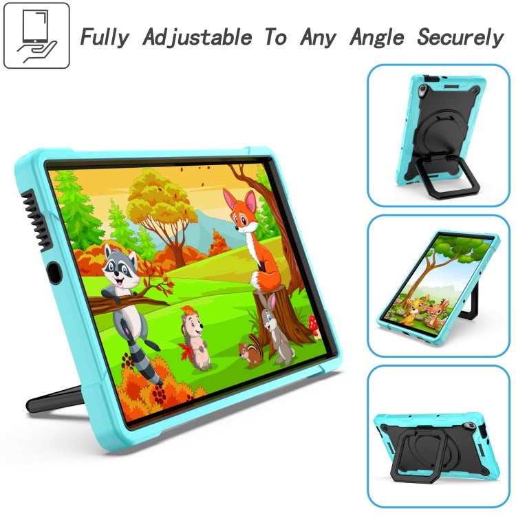 For Lenovo Tab M10 HD 2nd Gen Silicone + PC Bracelet Holder Tablet Case(Mint Green + Black) - Lenovo by PMC TechLife | Online Shopping South Africa | PMC TechLife | Buy Now Pay Later Mobicred