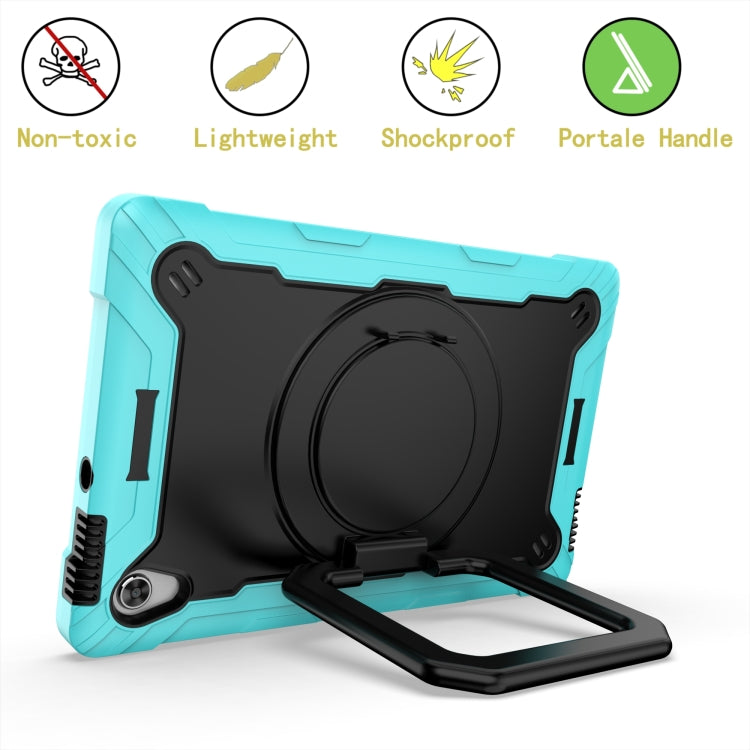 For Lenovo Tab M10 HD 2nd Gen Silicone + PC Bracelet Holder Tablet Case(Mint Green + Black) - Lenovo by PMC TechLife | Online Shopping South Africa | PMC TechLife | Buy Now Pay Later Mobicred