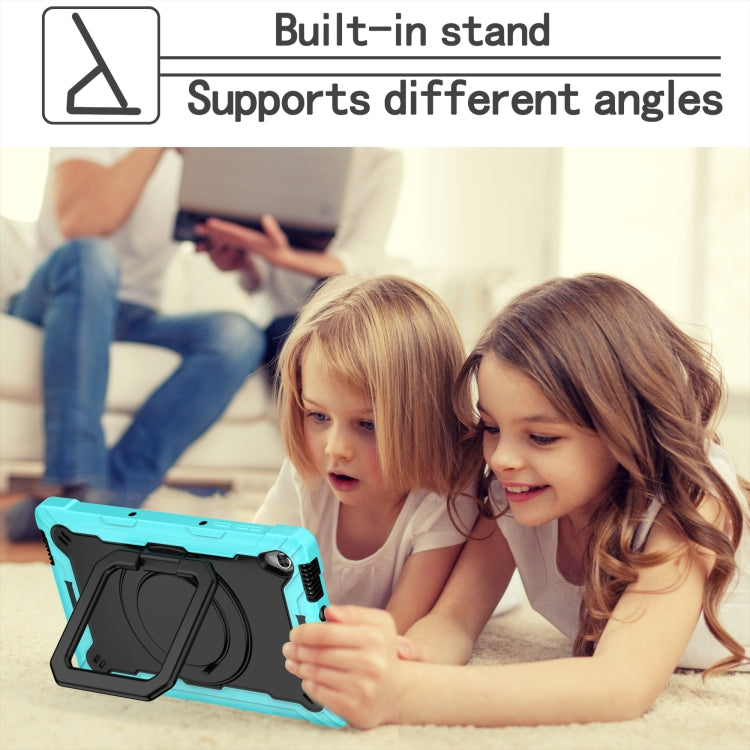 For Lenovo Tab M10 HD 2nd Gen Silicone + PC Bracelet Holder Tablet Case(Mint Green + Black) - Lenovo by PMC TechLife | Online Shopping South Africa | PMC TechLife | Buy Now Pay Later Mobicred
