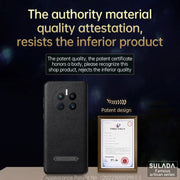 For Huawei Mate 50 Pro SULADA Invisible Bracket Leather Back Cover Phone Case(Black)