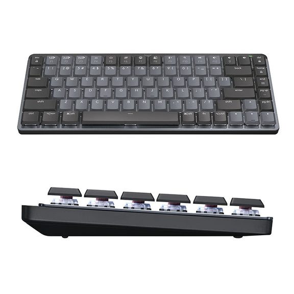 Logitech MX Mechanical Mini Wireless Bluetooth Dual Mode Keyboard with Logi Bolt USB Receiver(Green Axis)