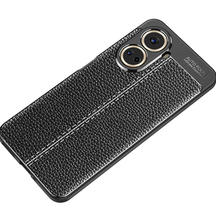 For Huawei nova 10 SE Litchi Texture Shockproof TPU Phone Case(Black) - Huawei Cases by PMC TechLife | Online Shopping South Africa | PMC TechLife