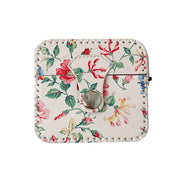 For AirPods 3 White Floral PU Leather Wireless Earphone Case