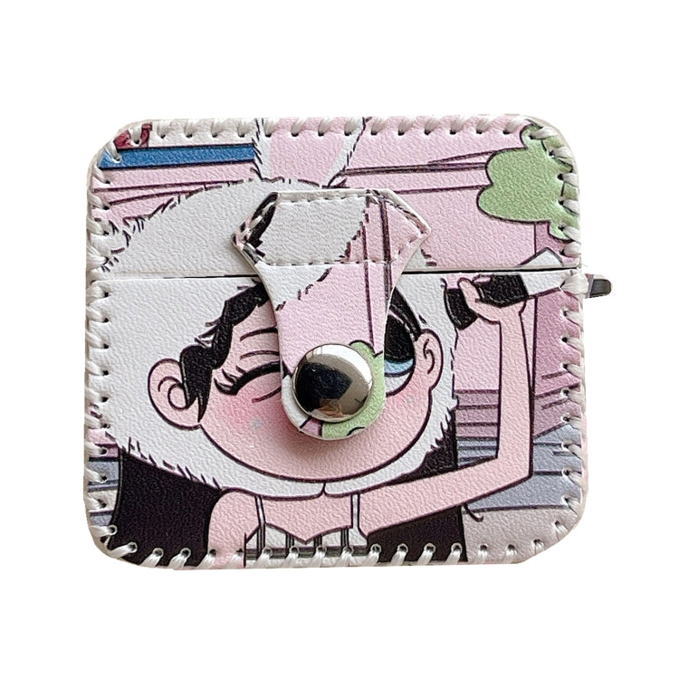 For AirPods Pro Wearing Hat Girl Pattern PU Leather Wireless Earphone Case - free shipping - PMC Jewellery - Order now!
