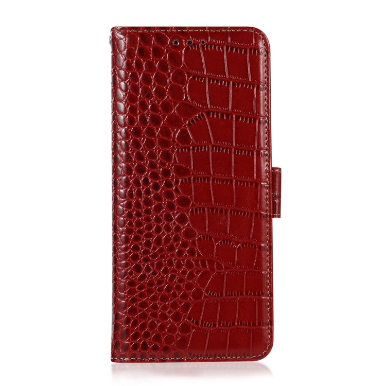For Nokia X30 5G Crocodile Top Layer Cowhide Leather Phone Case(Red) - Nokia Cases by PMC TechLife | Online Shopping South Africa | PMC TechLife | Buy Now Pay Later Mobicred