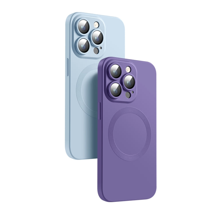 For iPhone 14 CD Texture MagSafe Liquid Silicone Phone Case(Orange) - free shipping - PMC TechLife - Order now!