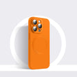 For iPhone 14 Plus CD Texture MagSafe Liquid Silicone Phone Case(Orange) - iPhone 14 Plus Cases by PMC TechLife | Online Shopping South Africa | PMC TechLife
