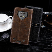 For Blackview BV9800 Pro idewei Crocodile Texture Horizontal Flip Leather Case with Holder & Card Slots & Wallet(Dark Blue)