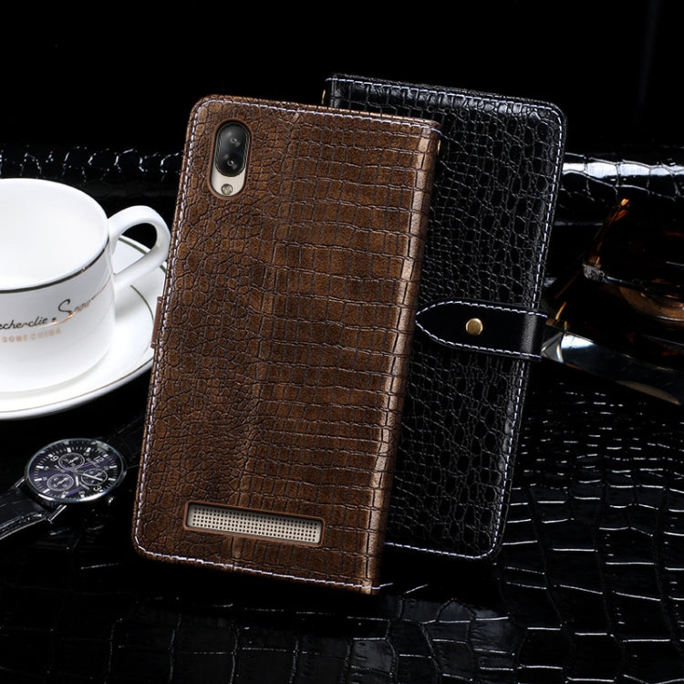 For Doogee X90 idewei Crocodile Texture Horizontal Flip Leather Case with Holder & Card Slots & Wallet(Dark Blue) - free shipping - PMC TechLife - Order now!