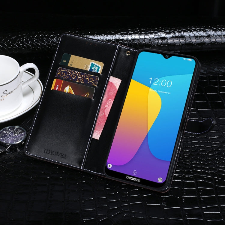 For Doogee X90 idewei Crocodile Texture Horizontal Flip Leather Case with Holder & Card Slots & Wallet(Dark Blue) - free shipping - PMC TechLife - Order now!