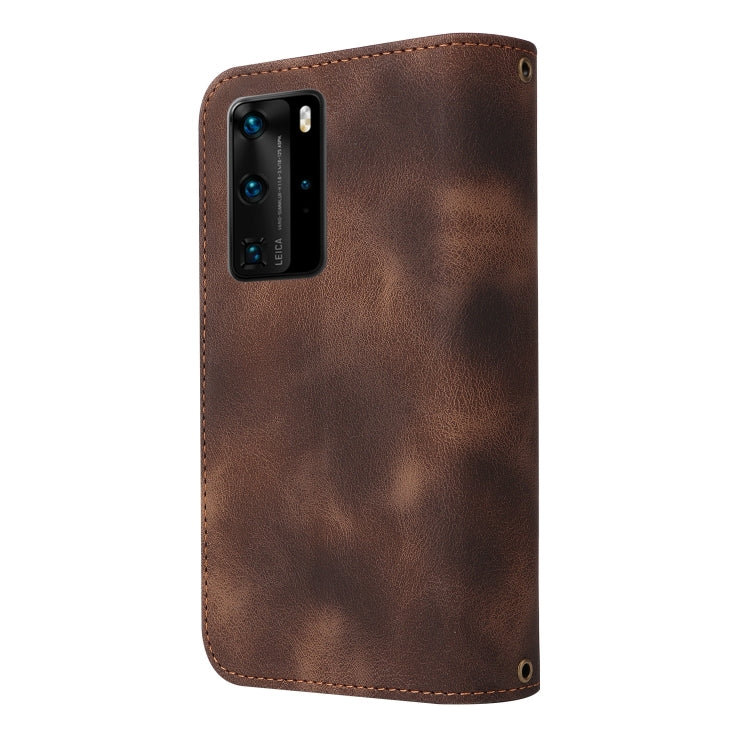 For Huawei P40 Pro Multifunctional Card Slot Zipper Wallet Leather Phone Case(Brown) - Huawei Cases by PMC TechLife | Online Shopping South Africa | PMC TechLife | Buy Now Pay Later Mobicred