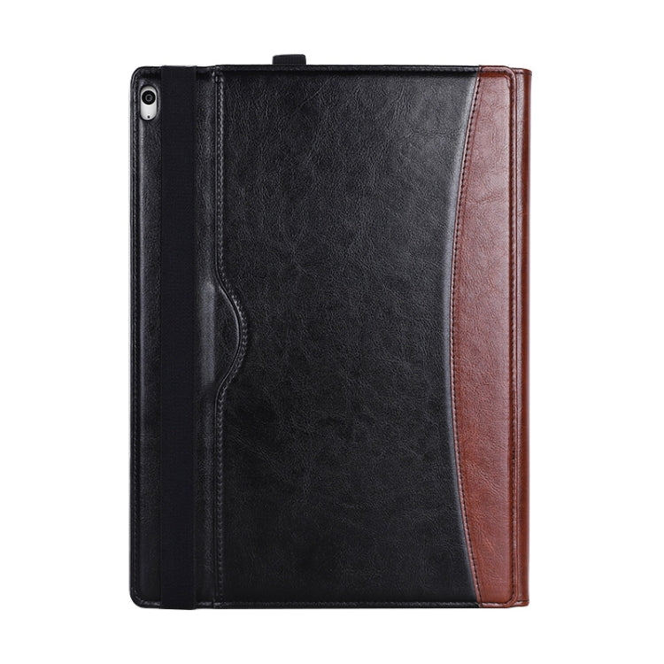 For MicroSoft Surface Book 3 / 2 / 1 13.5 inch Leather Laptop Case(Black Brown) - Others by PMC TechLife | Online Shopping South Africa | PMC TechLife | Buy Now Pay Later Mobicred