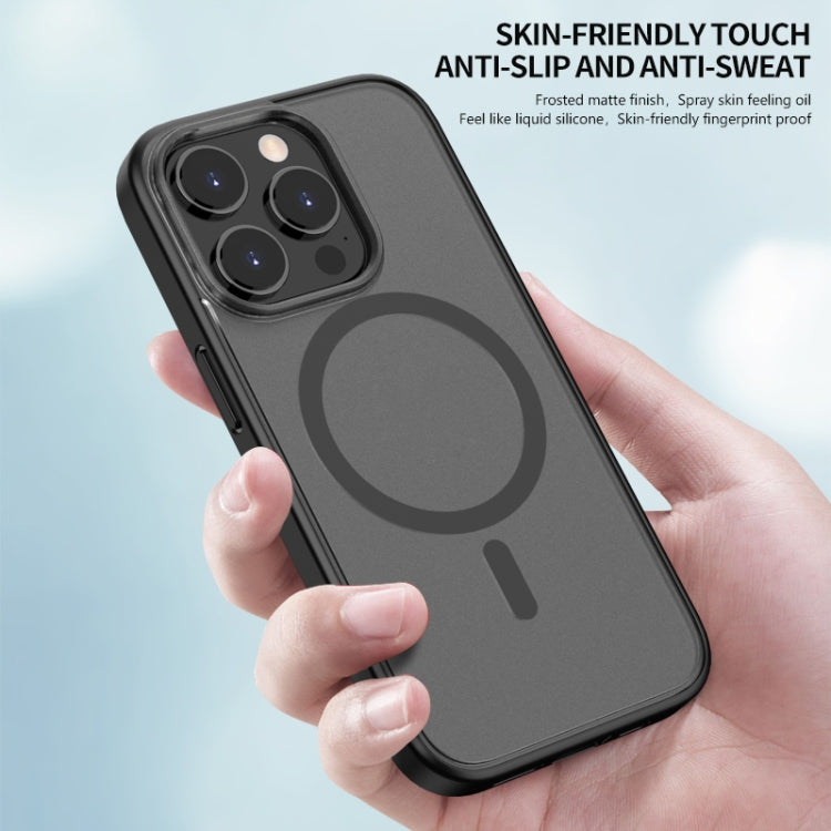 For iPhone 14 Pro Max Skin Feel Frosted Magsafe Phone Case(Transparent White) - iPhone 14 Pro Max Cases by PMC TechLife | Online Shopping South Africa | PMC TechLife