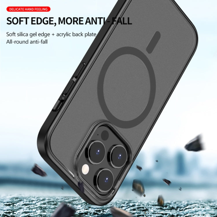 For iPhone 14 Pro Max Skin Feel Frosted Magsafe Phone Case(Transparent White) - iPhone 14 Pro Max Cases by PMC TechLife | Online Shopping South Africa | PMC TechLife