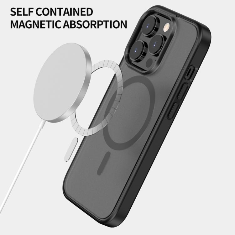 For iPhone 14 Pro Max Skin Feel Frosted Magsafe Phone Case(Transparent White) - iPhone 14 Pro Max Cases by PMC TechLife | Online Shopping South Africa | PMC TechLife