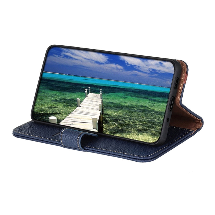 For Nokia X30 5G KHAZNEH Litchi Genuine Leather Phone Case(Blue) - Nokia Cases by PMC TechLife | Online Shopping South Africa | PMC TechLife | Buy Now Pay Later Mobicred