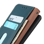 For Nokia X30 5G KHAZNEH Litchi Genuine Leather Phone Case(Green)