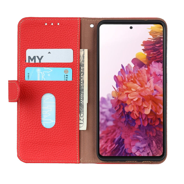For Nokia X30 5G KHAZNEH Litchi Genuine Leather Phone Case(Red)