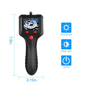 P100 8mm Side 2.4 inch HD Handheld Endoscope Hardlinewith with LCD Screen, Length:15m
