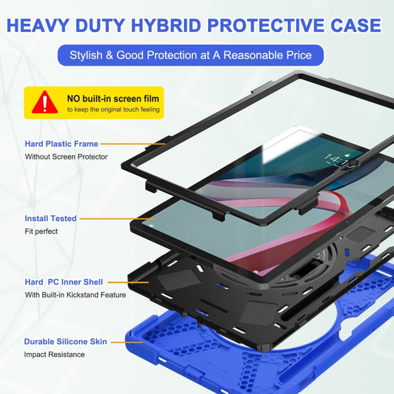 For Lenovo Tab P11 Pro Gen 2 Silicone + PC Protective Tablet Case(Blue)