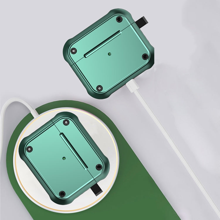 For  AirPods 3 Wing TPU + PC Shockproof Earphone Protective Case(Black Yellow) - For AirPods 3 by PMC Jewellery | Online Shopping South Africa | PMC Jewellery | Buy Now Pay Later Mobicred