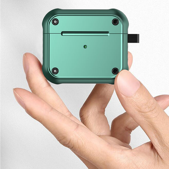 For  AirPods 3 Wing TPU + PC Shockproof Earphone Protective Case(Black Purple)