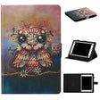 For 10 inch Tablet PC Universal Coloured Drawing Pattern Horizontal Flip Leather Case with Holder & Card Slot(Owl) - 10 - 11 inch by PMC TechLife | Online Shopping South Africa | PMC TechLife | Buy Now Pay Later Mobicred