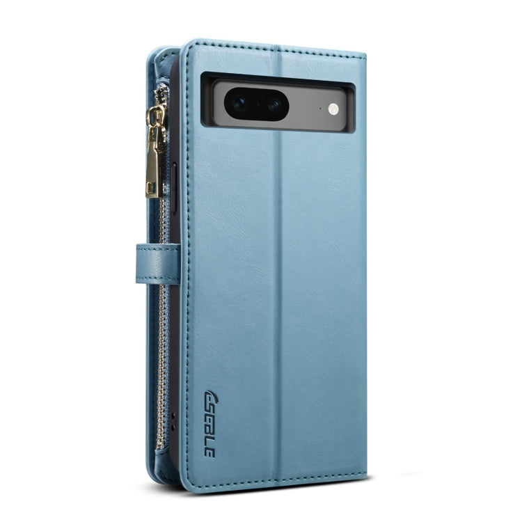 For Google Pixel 7 5G ESEBLE Star Series Lanyard Zipper Wallet RFID Leather Case(Blue) - Google Cases by ESEBLE | Online Shopping South Africa | PMC Jewellery | Buy Now Pay Later Mobicred