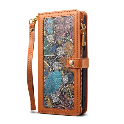 For Google Pixel 6 ESEBLE Star Series Lanyard Zipper Wallet RFID Leather Case(Brown) - Google Cases by ESEBLE | Online Shopping South Africa | PMC Jewellery | Buy Now Pay Later Mobicred